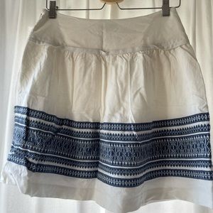 Madewell linen mini skirt
